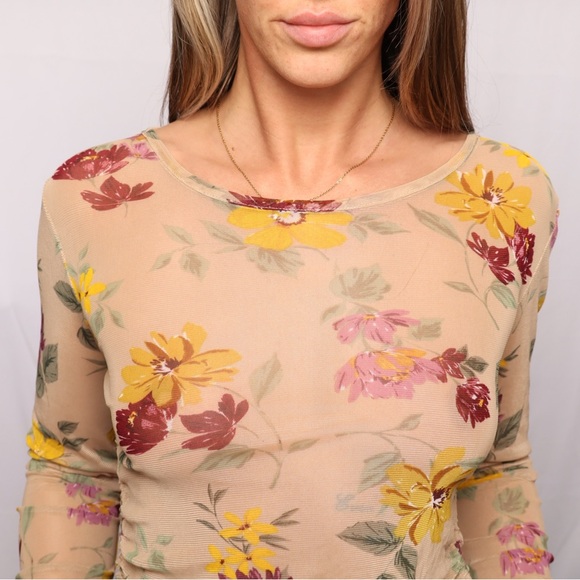 VICI Floral Mesh Top - Multicolor - Picture 2 of 3